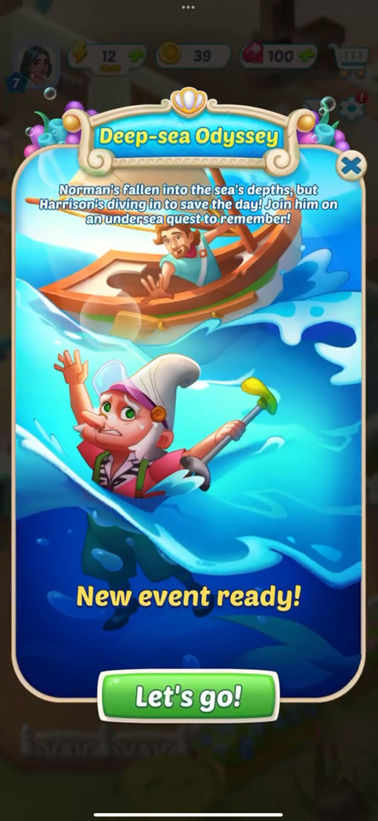A Gossip Harbor limited-time side merging minigame.