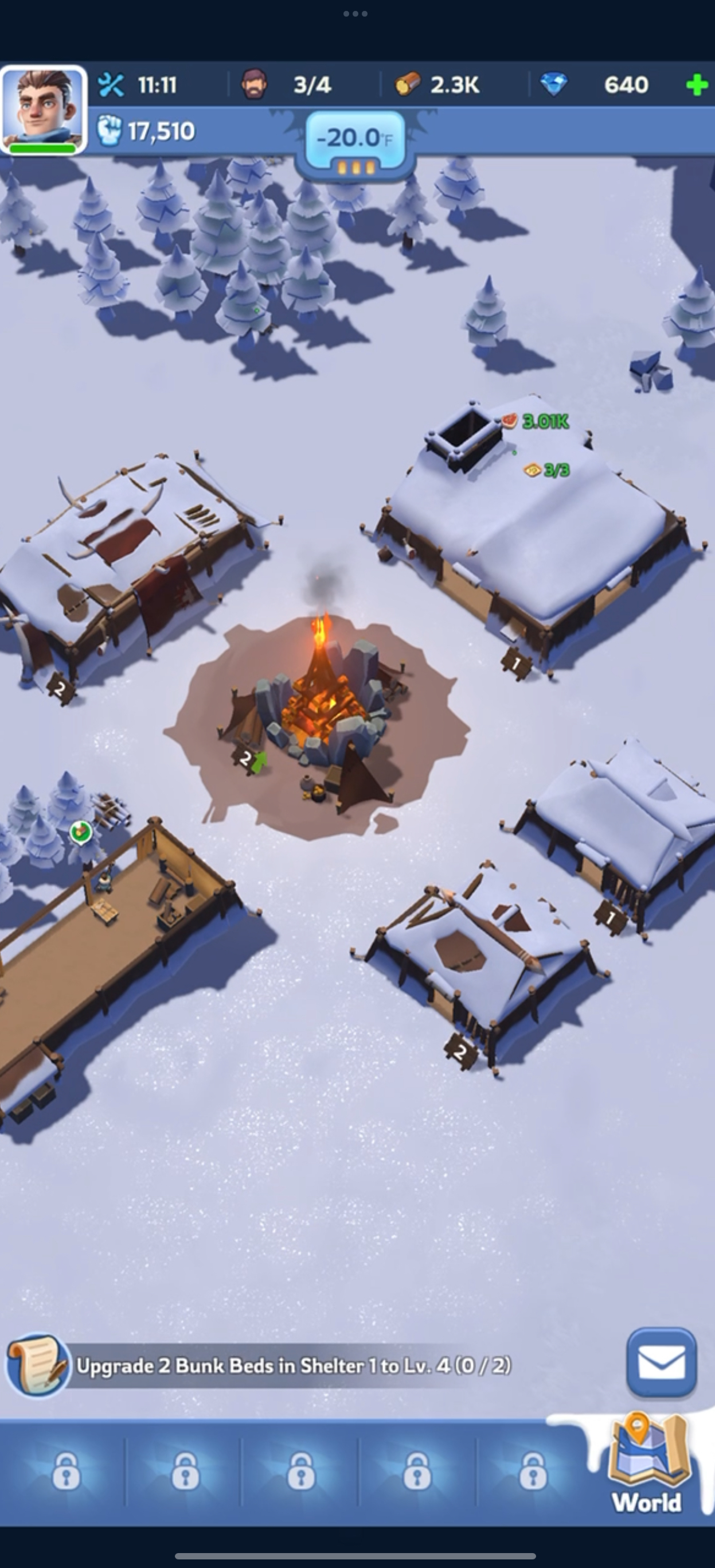 The Whiteout Survival town/map view with its many interlocking systems.