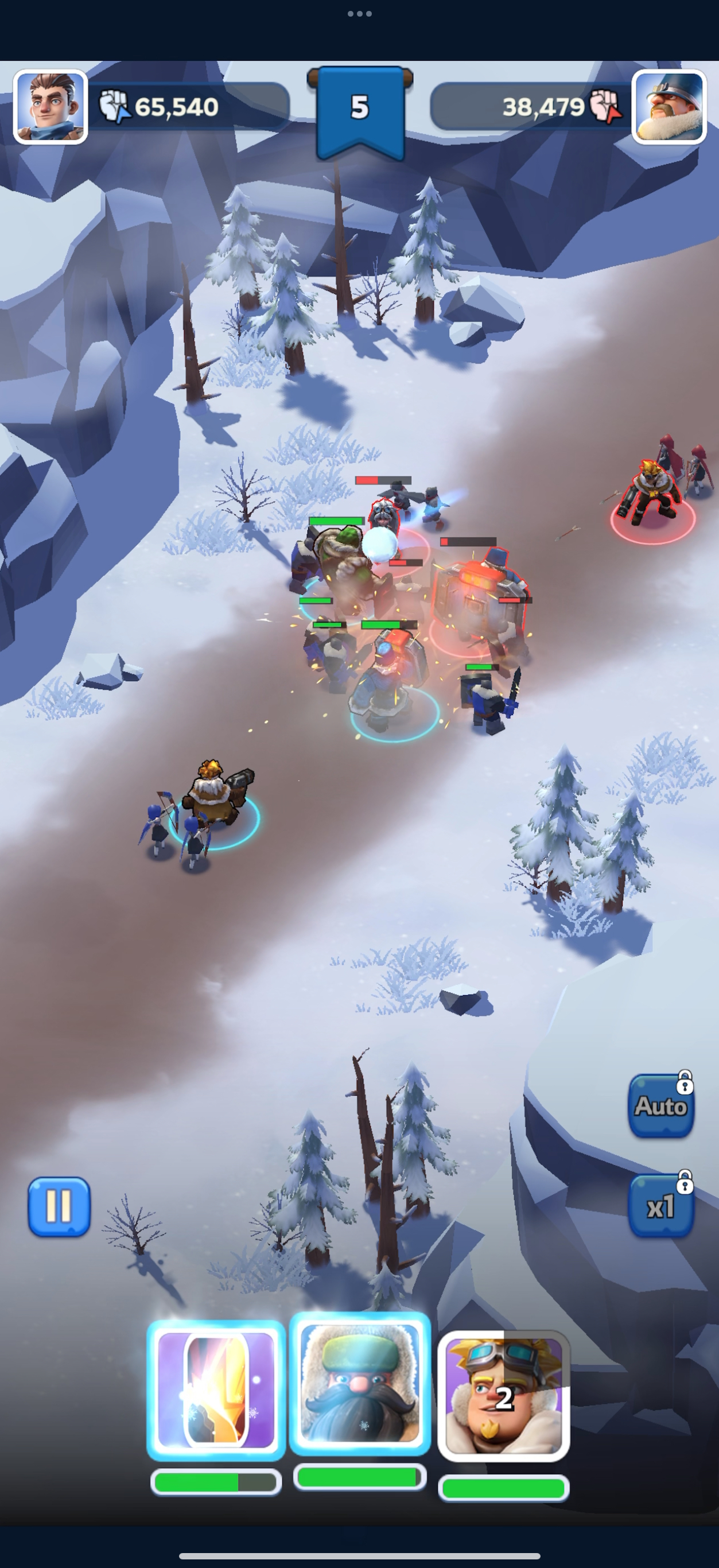 Whiteout Survival Hero Combat: formations facing waves of enemies.